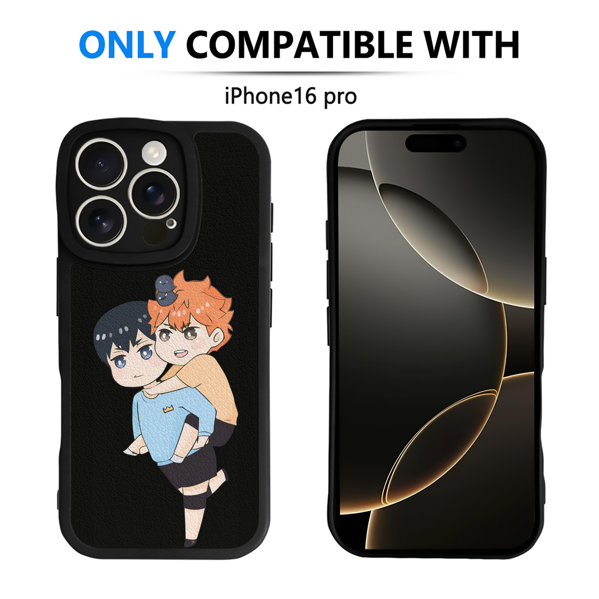 （画像用） ハイキュー!! Haikyu!! 【iPhone 16シリーズ対応】シリコンスマホケース（レザー調） 材質：シリコン
